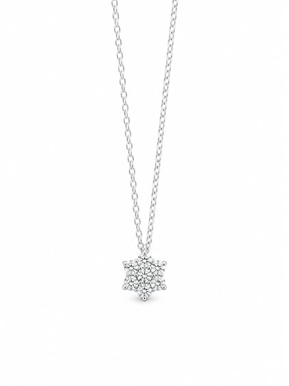 Halskette Davite & Delucchi Dame in Weißgold Diamante 0.32 Ct CLN011905 13 - CLN011905 13